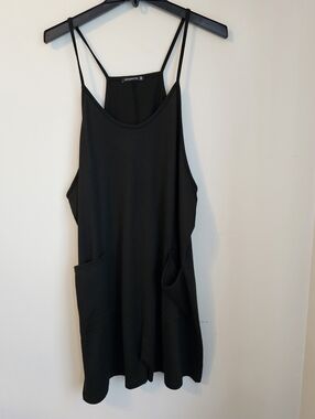 Black Spaghetti Strap Romper